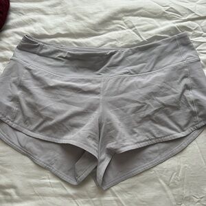 Lululemon light purple shorts